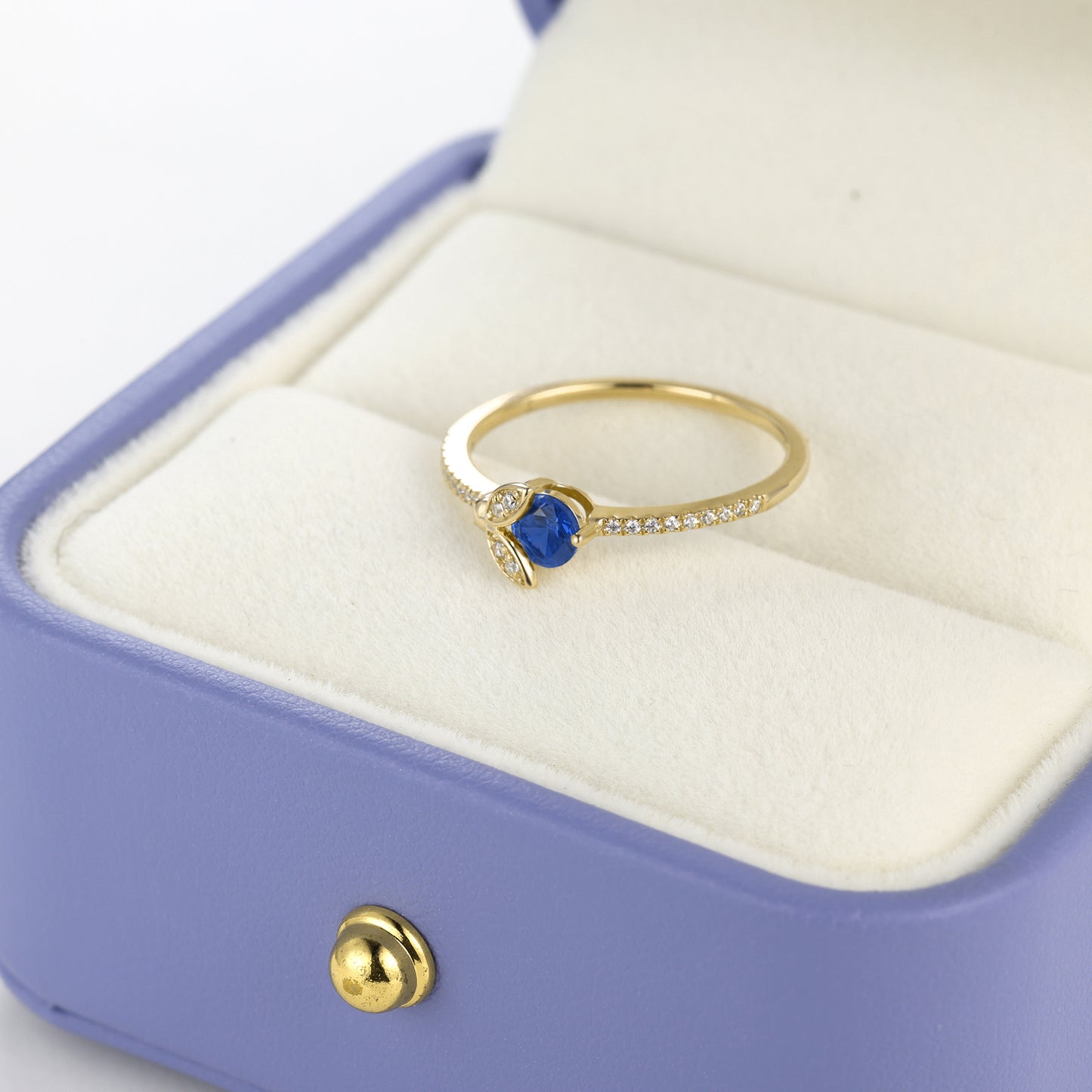 Sapphire Ladybird Diamond Ring