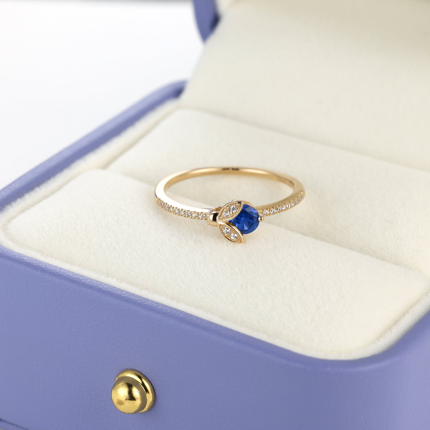 Sapphire Ladybird Diamond Ring