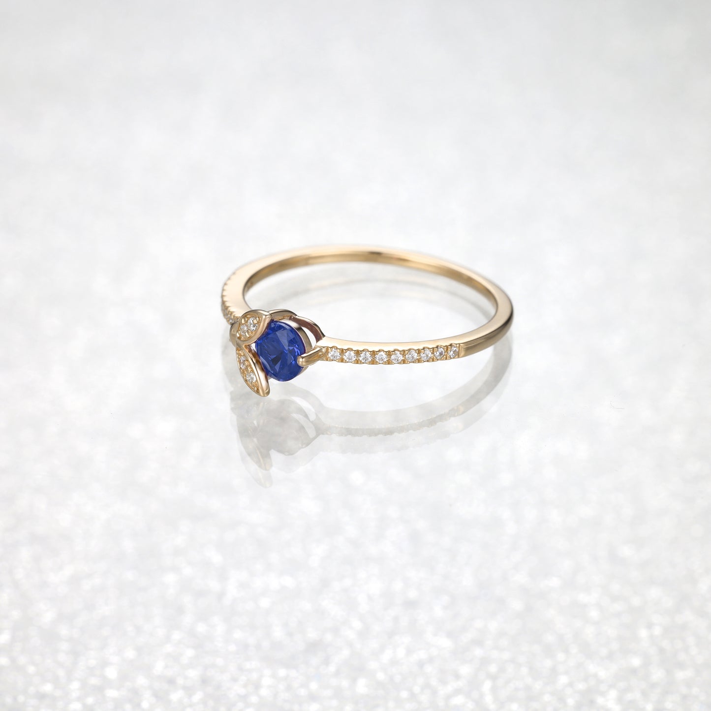 Sapphire Ladybird Diamond Ring