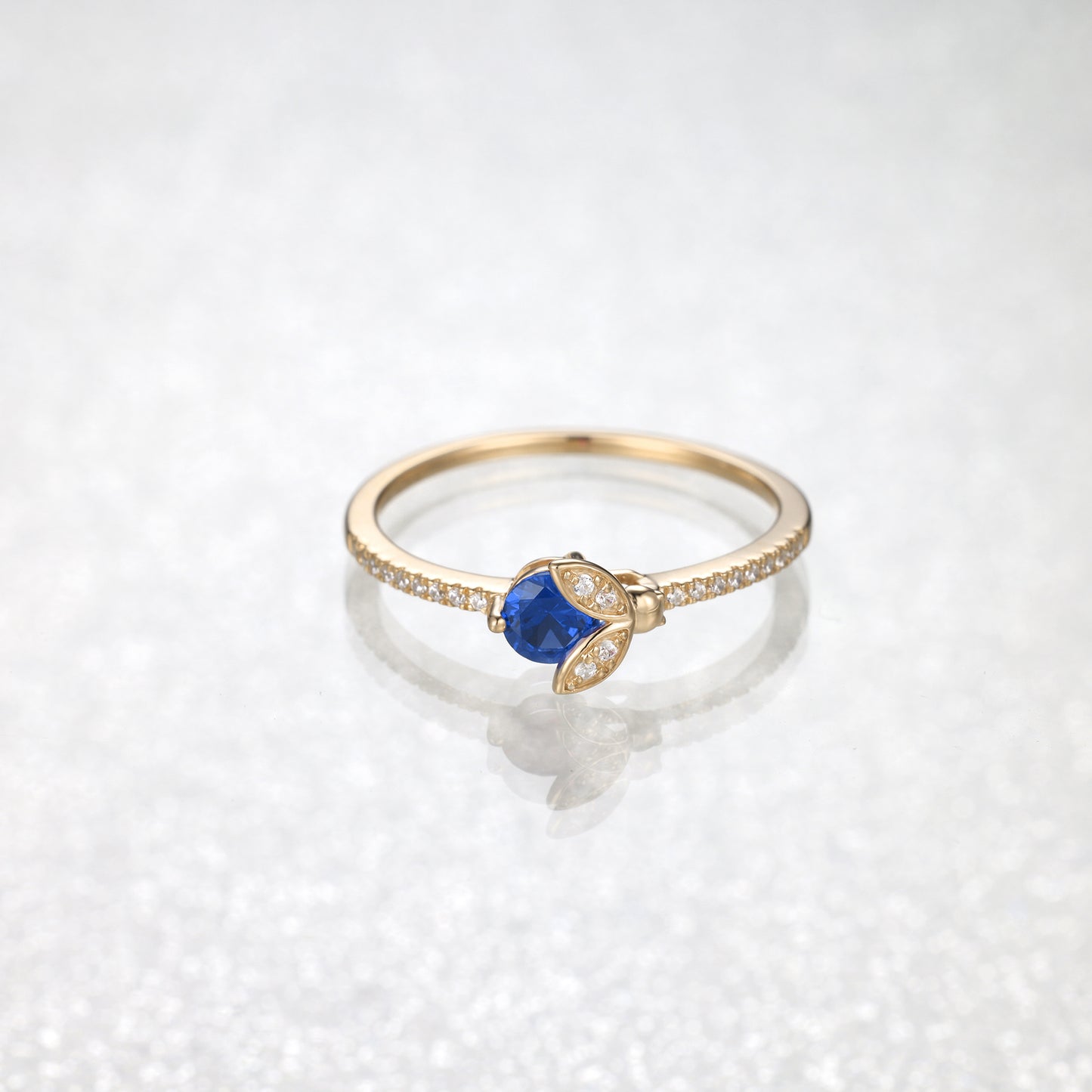 Sapphire Ladybird Diamond Ring