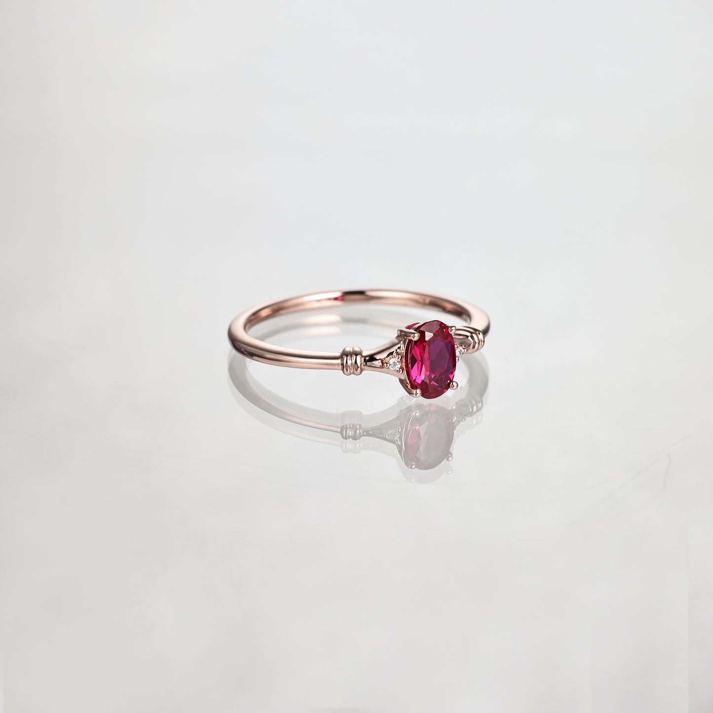 Stunning Oval Ruby Ring