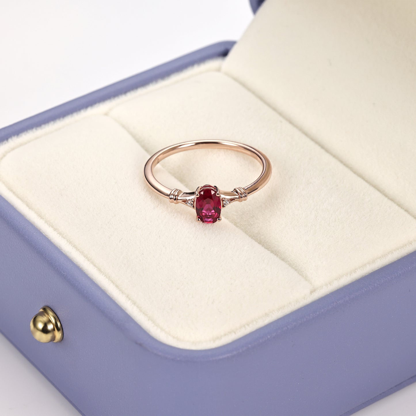 Stunning Oval Ruby Ring