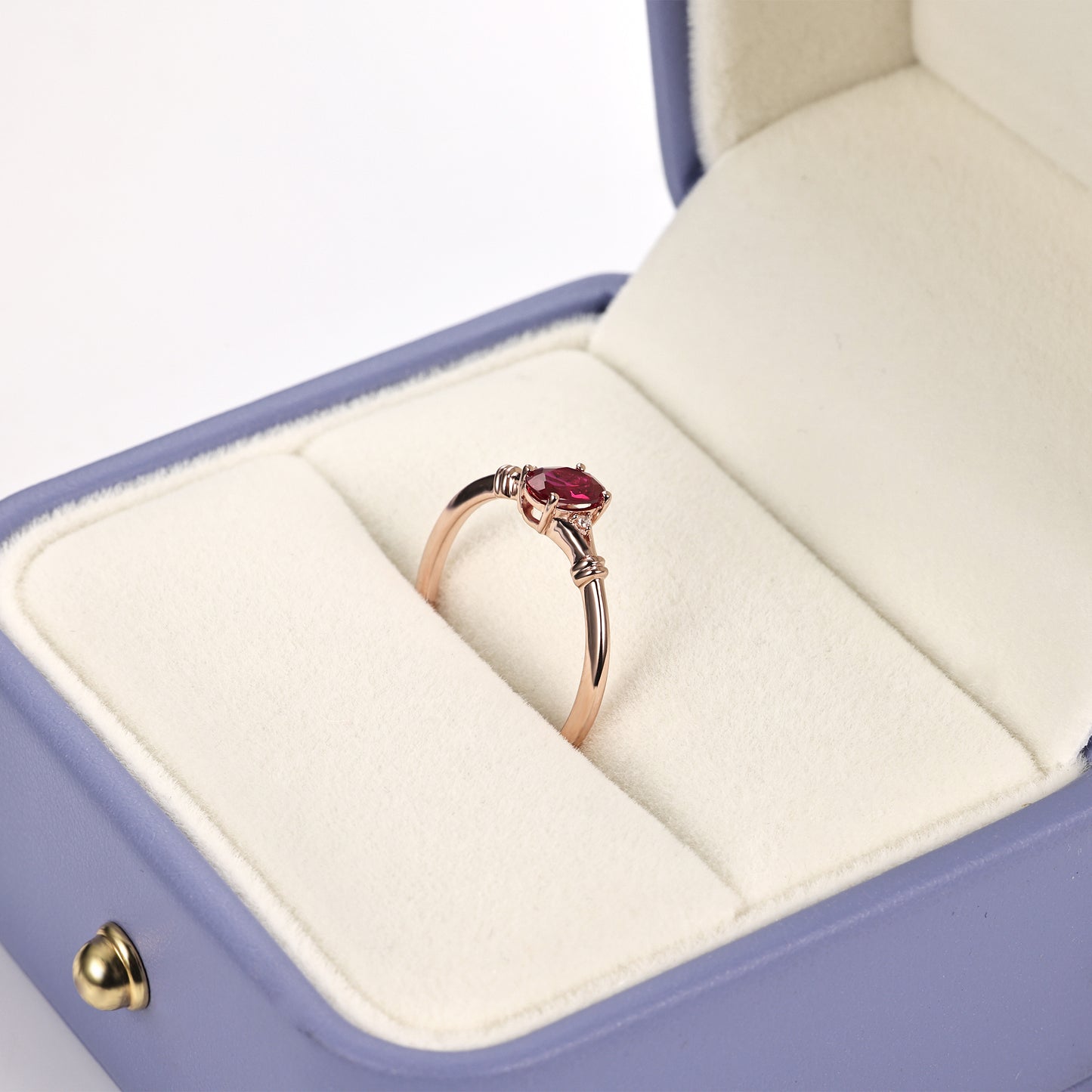 Stunning Oval Ruby Ring