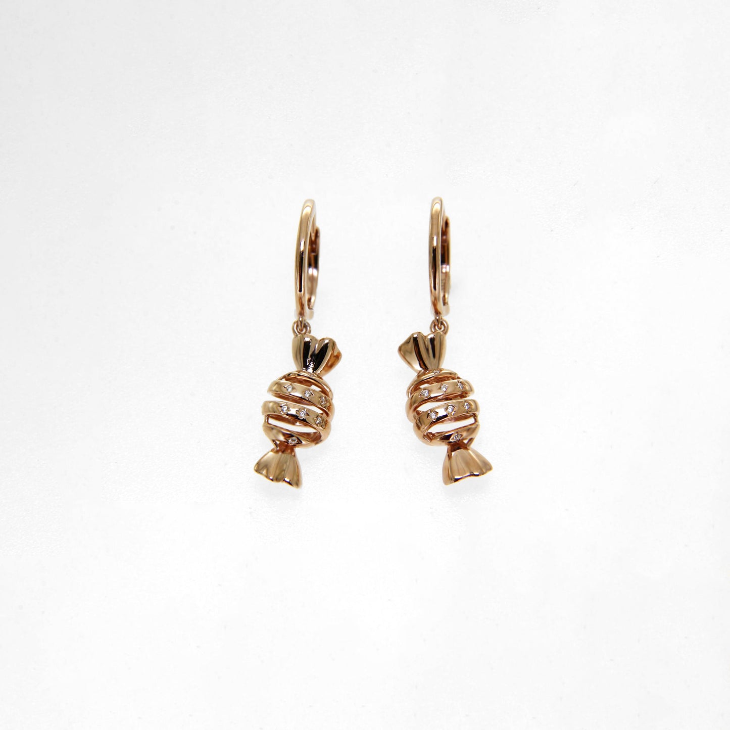 Rose Gold Candy Dangle Earrings