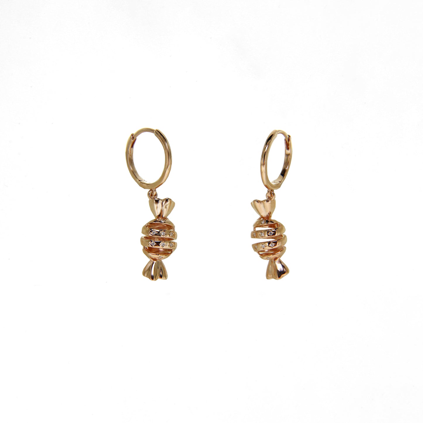 Rose Gold Candy Dangle Earrings