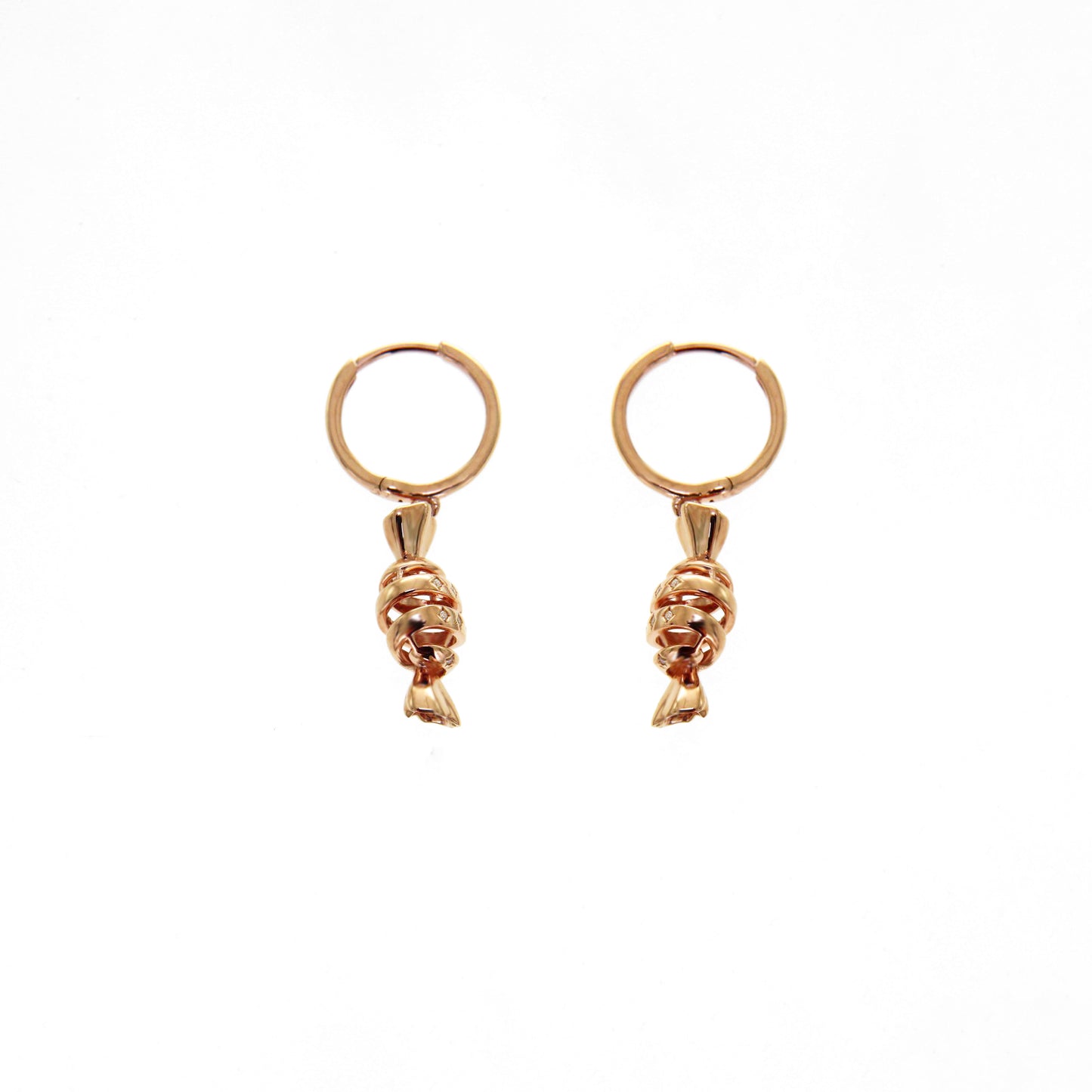 Rose Gold Candy Dangle Earrings