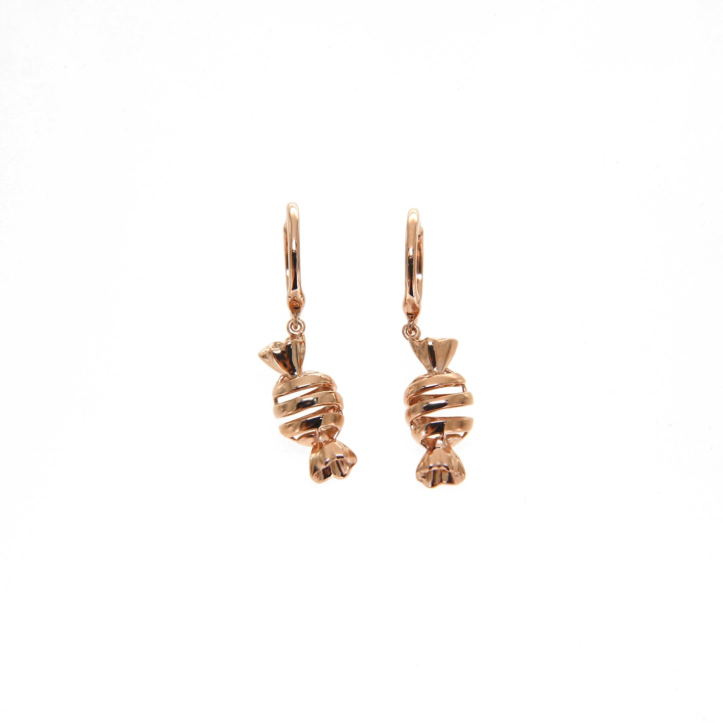 Rose Gold Candy Dangle Earrings